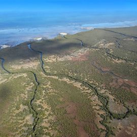 aerial view of australian coast.