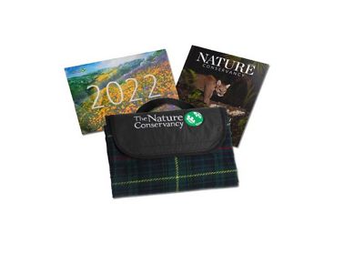 Nature Conservancy magazine, a calendar and a special picnic blanket as our thanks for your support.